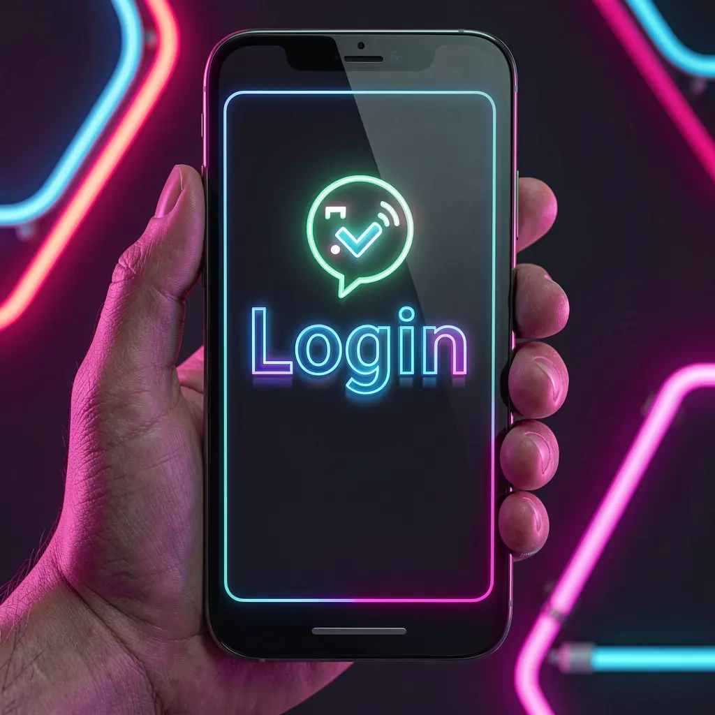 TOKE66 Login – Safe and quick account access for Malaysian players Closeup of a smartphone with a bright login interface showing the TOKE66 sign in screen for secure access in Malaysia